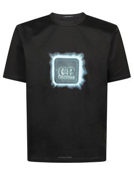 C. p. Company Graphic Print Round Neck T-Shirt - Short Sleeves