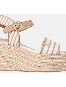 Sandalia plataforma de yute con logo - Tommy Hilfiger - FashionsVida