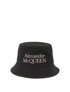 Cappello a secchiello reversibile con logo