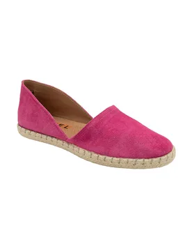 Women's 'Pressen' Suede Flat Espadrille Shoes in Fuchsia Size: 8 - Fuchsia - Size: 8 - RAVEL - FashionsVida