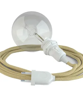 Cables Lampe Suspendue Pour Abat-jour Rn06 3 M Beige / White One Size - Creative - FashionsVida