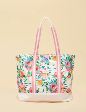 Pure Cotton Canvas Ditsy Floral Tote Bag Multi female - Joules - FashionsVida