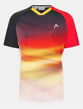 Mens Dtb Striker V-Neck Raglan Short Sleeve Jersey T-Shirt In Multi - Multicolour - Size Small - Head - FashionsVida