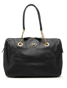 Buffalo Leather Fanya Chain Tote - Ferragamo - FashionsVida