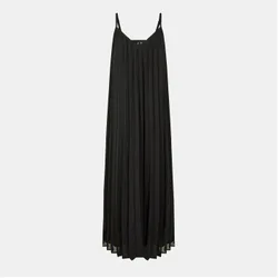 Womens Katy Spaghetti Strap Sleeveless Maxi Dress In Black - Size 10 Uk
