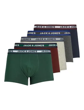 Boxershort - JACOLIVER TRUNKS 5 PACK NOOS - S bis XXL - für Männer - Größe M - multicolor - Männer - male - Jack & jones - FashionsVida