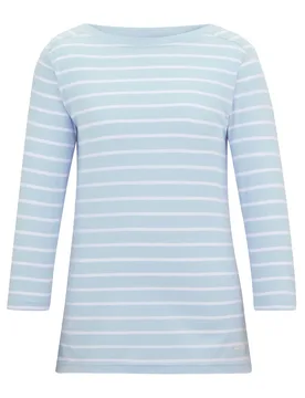 Womens/ladies Baylette Ii Striped T-Shirt (Skyway/white) - Sky Blue - Size 22 Uk - Regatta - FashionsVida