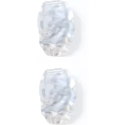 Pendientes concavo martillado