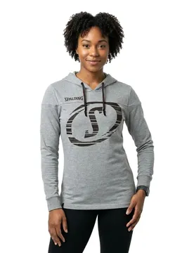 Sweat à Capuche Fast Grey Melange / Black M