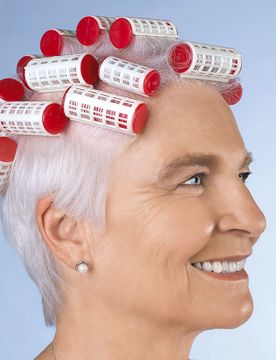 Thermo-Lockenwickler rot weiss