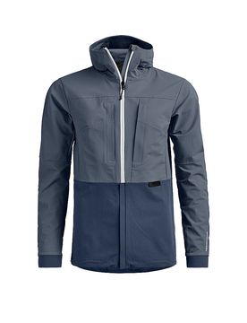 Veste Softshell Trad Plus à capuche bleu marine S