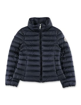 Hooded Quilted Glossed-shell Down Jacket
