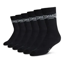 Chaussettes Gilbert 6 Unités Black / White EU 43-46