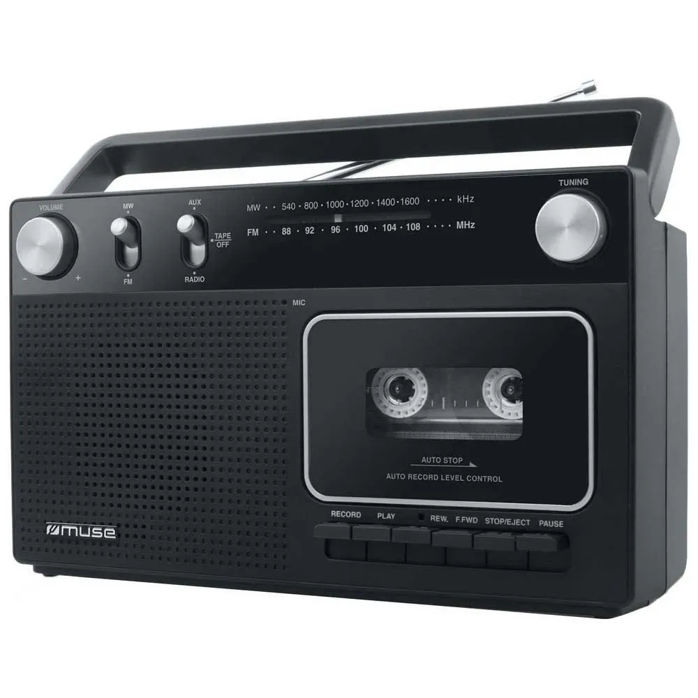 Radio Cassette M-152 Rc Black One Size unisex - Muse - FashionsVida