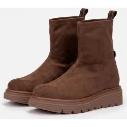 Botines elásticos de mujer con plataforma