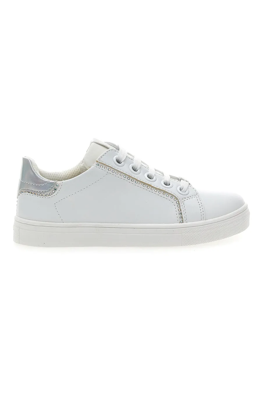Sneakers bianche con Strass AGI17008 32 - Laura Biagiotti - FashionsVida