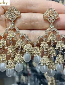Pearls Drop Dangle Earrings for Women Wedding Luxury Jewelry Evening Party Big Tassel Earrings Female Gift - Aliexpress - FashionsVida