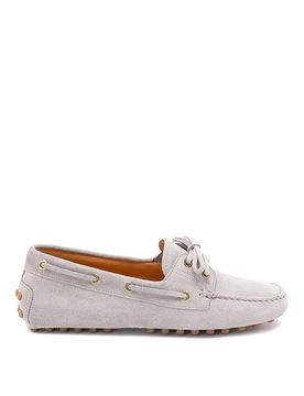 Mocassino Gommino Da Barca In Camoscio