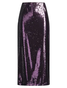 Midi-Rock Damen Violett 34,36,40 Damen - PHILOSOPHY di LORENZO SERAFINI - FashionsVida