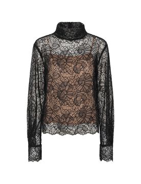 High Neck Blouse with Voluminous Sleeves - Size 34