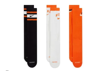 Everyday Plus Socks (3 Pair) - Socken - schwarz orange weiß - Unisex - Size: M