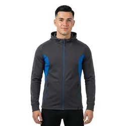 Sweat-shirt à Zip Accelerate 18584 Dark Navy / Azure Blue XS