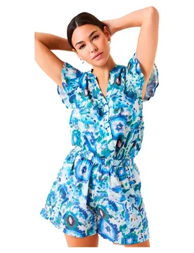 Chemise à Manches Courtes F50030 Blue Wave S