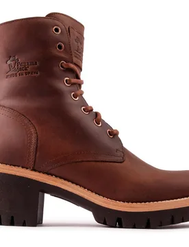 Womens Padma Boots - Tan Leather - Size Uk 8 - Panama jack - FashionsVida
