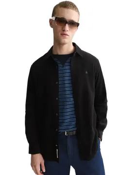 Camicia A Maniche Lunghe 183698 Regular Fit Meteorite XL - Scotch & Soda - FashionsVida