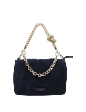 Borsa a tracolla in pelle scamosciata