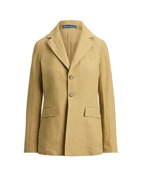Blazer de lino camel 38
