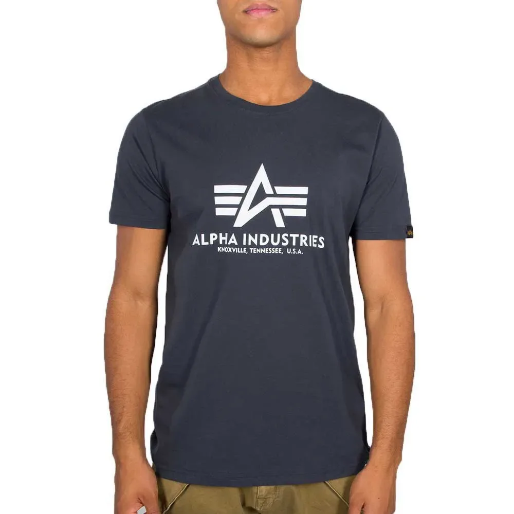 Industries Maglietta A Maniche Corte Basic Navy L - ALPHA - FashionsVida