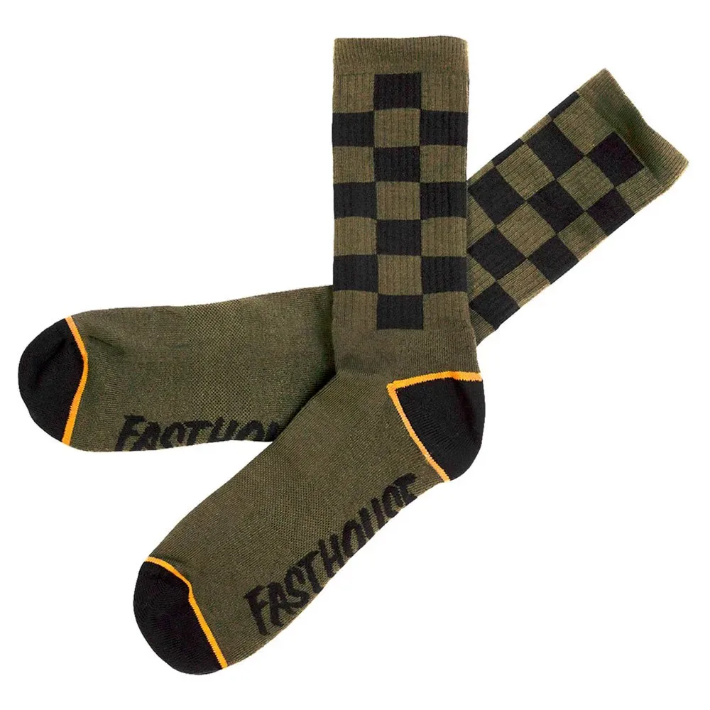Fasthouse Calzini Glory H Olive - Fasthouse - FashionsVida