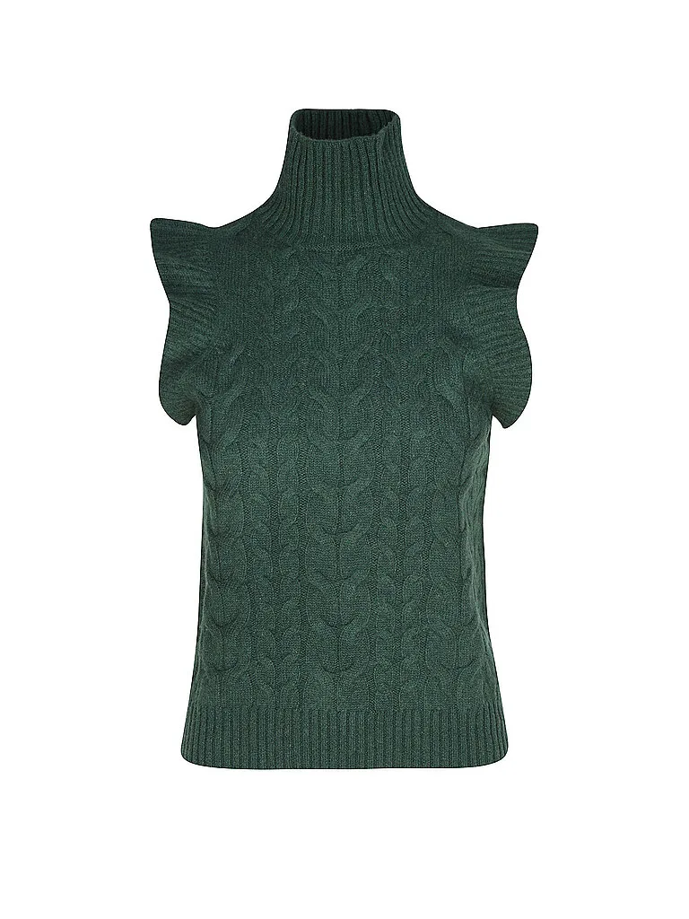 Pullunder de cachemira verde S - Davida - FashionsVida