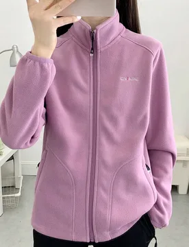 Pieza Chaqueta deportiva de mujer para senderismo y montañismo, con forro polar de sherpa de 330g de grosor - Shein - FashionsVida