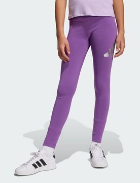 Leggings Everyday Glam Cotton 9-10A Active Purple / Silver Metallic
