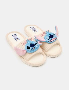 Pantofole con applicazioni 3D Stitch - blu pallido