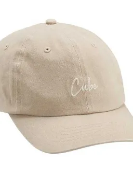 Cappellino Con Visiera 6 Panel Washed Beige