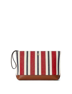 Top zip pc-pouch-large-yrn dye cvs/ntrl mq