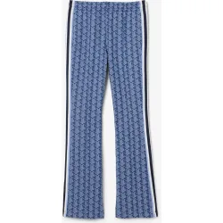 Pantalón de mujer de chándal acampanado con monograma