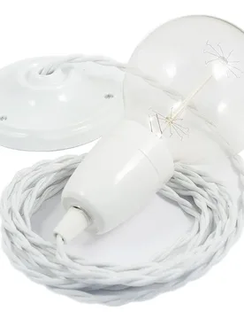Cables Suspension Luminaire Tm01 Diy 2 M White One Size - Creative - FashionsVida