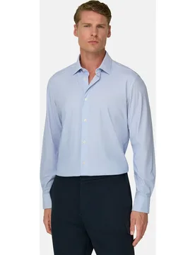 Camisa microestampado en nylon el�stico slim fit b tech - Boggi Milano - FashionsVida
