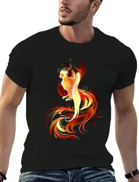 Fiery Bird ( Fire Phoenix ) T-Shirt man tshirt t shirt man plain T-Shirt - Aliexpress - FashionsVida