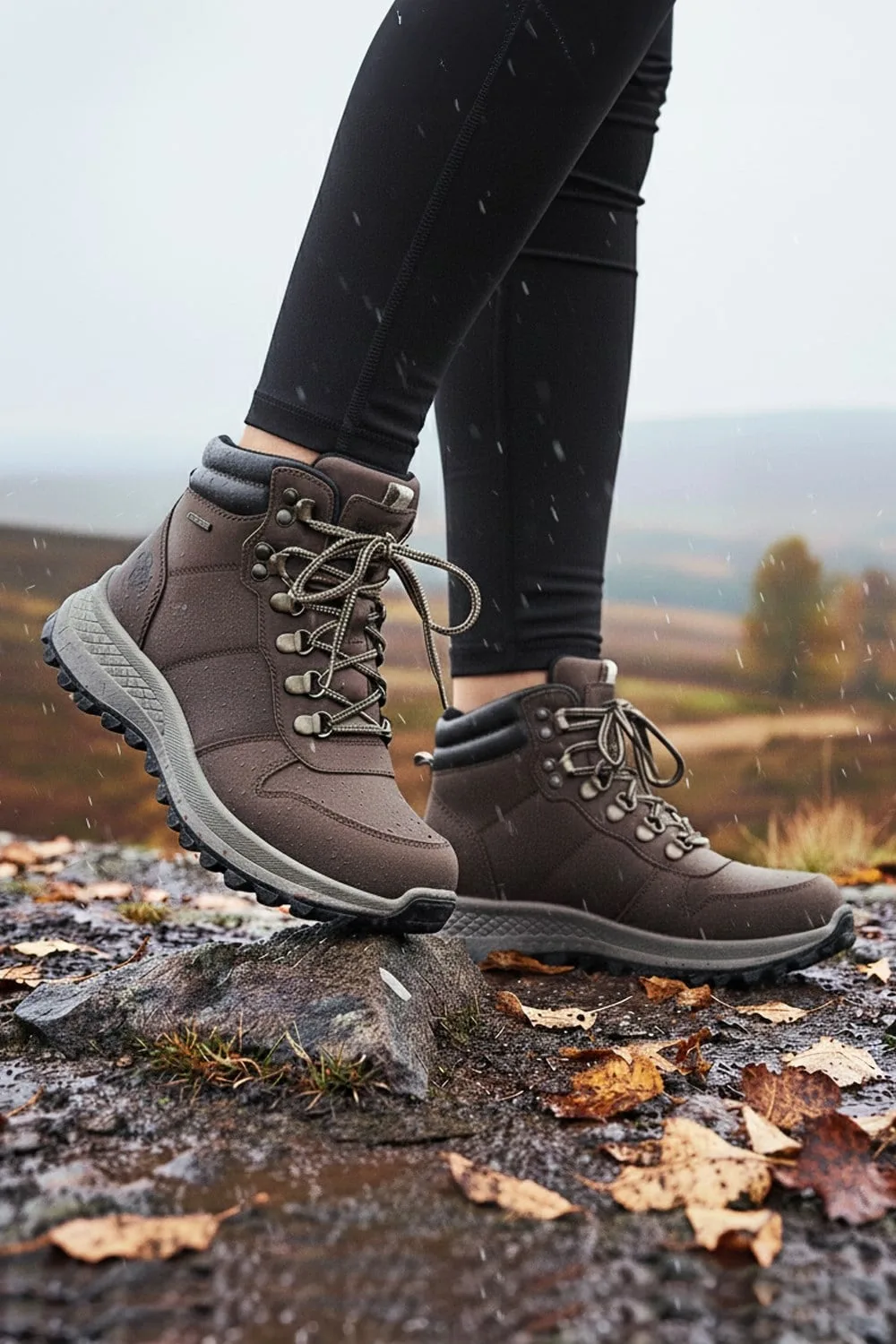 Hewitt Womens Waterproof Hiking Boots - - Size: 5 - Northwest territory - FashionsVida