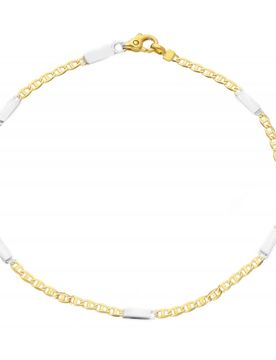 Bracciale Uomo in Oro Giallo e Bianco MMZ005GB21