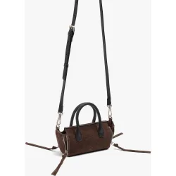 Bolso de mano multiposición mini convertible a bandolera con cierre de cremallera