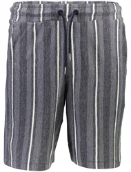 XL Striped terry shorts male
