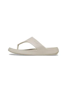 Damen Zehentrenner Getaway Trinagle Flip beige 39-40 W - Crocs - FashionsVida