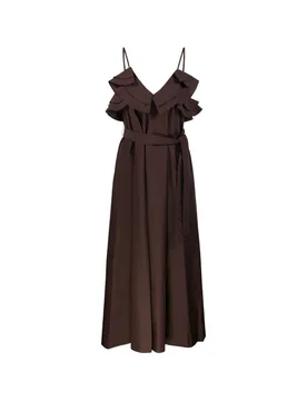 Parosh abito canyox donna marrone - P.A.R.O.S.H. - FashionsVida