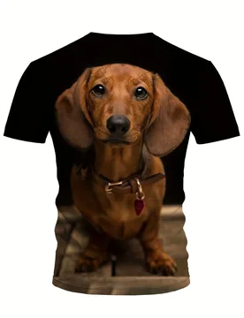T Shirt Men Cool Design 3D Dog Print T-shirt Novelty Personality Tee Harajuku Fashion Streetwear - Aliexpress - FashionsVida